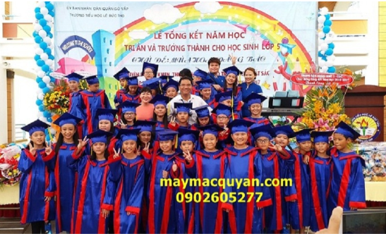 Thuê lễ phục tốt nghiệp lớp 5 Bình Thuận