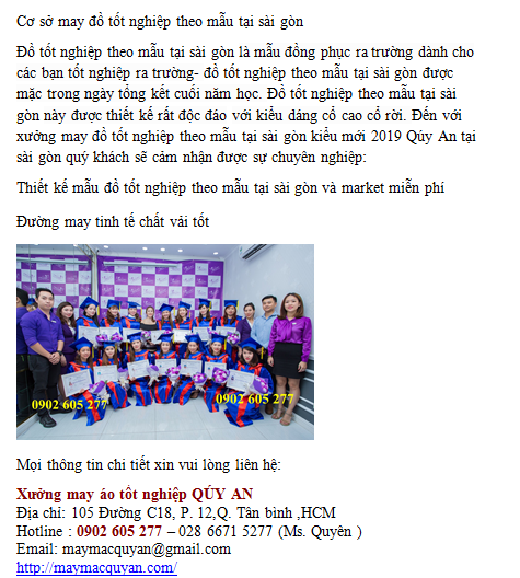 Địa chỉ bán đồ tốt nghiệp tại quận Phú Nhuận