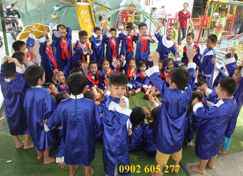 Nhận đặt may đồng phục tốt nghiệp mầm non uy tín, giá rẻ