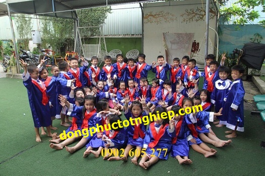 Nhận đặt may đồng phục tốt nghiệp mầm non uy tín, giá rẻ